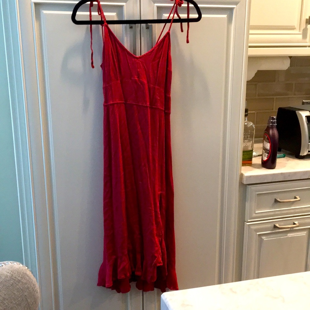 Rusty red tank dress Abercrombie